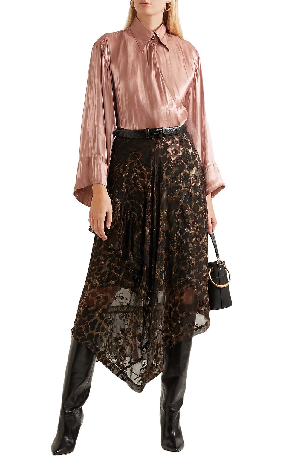 ETRO Satin wrap top