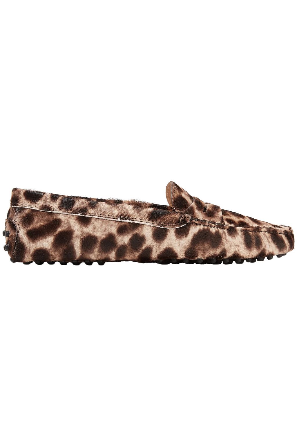 tod's leopard print loafers