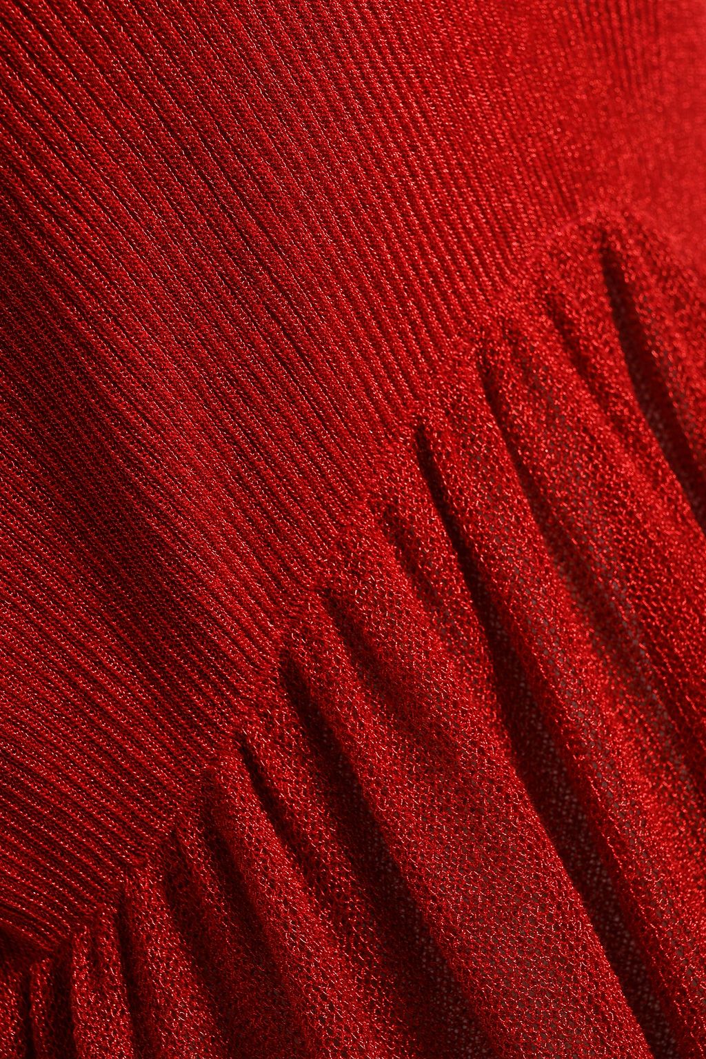 PHILOSOPHY DI LORENZO SERAFINI Metallic ribbed-knit mini dress