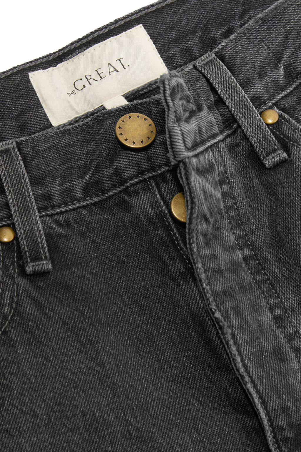 THE GREAT. The Lasso cropped high-rise straight-leg jeans
