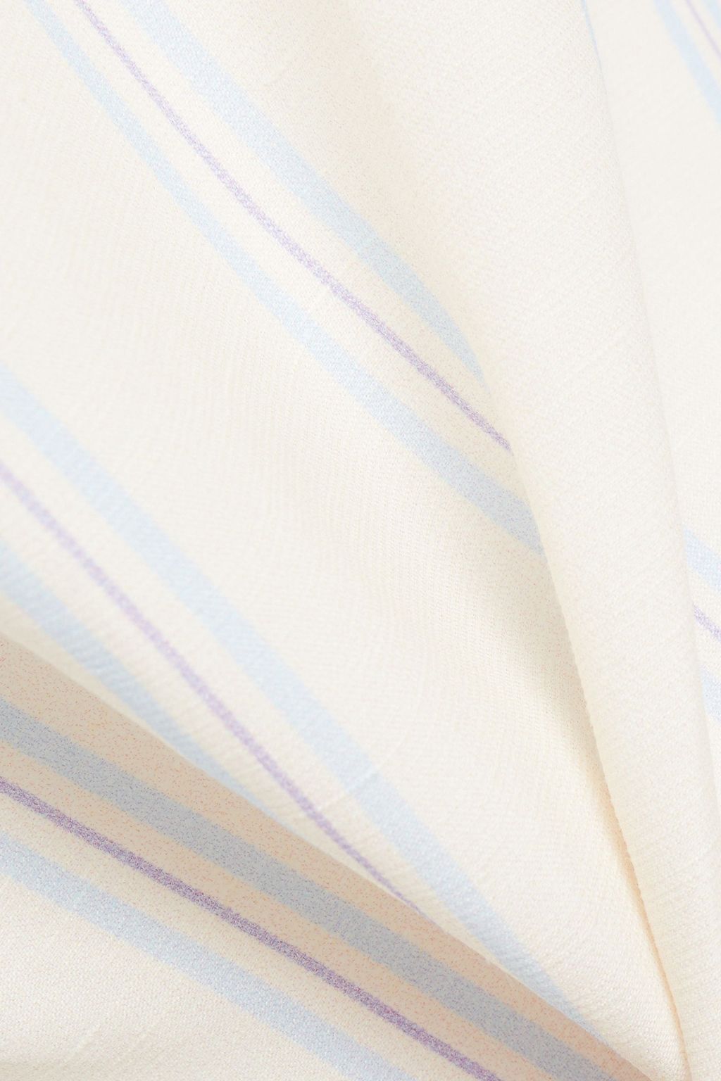 LEE MATHEWS Madox cutout striped shantung top