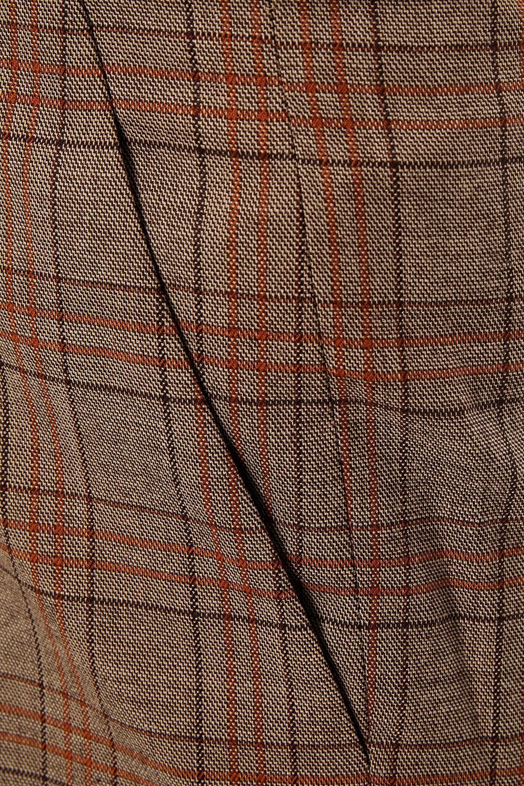 TIBI Checked jacquard tapered pants