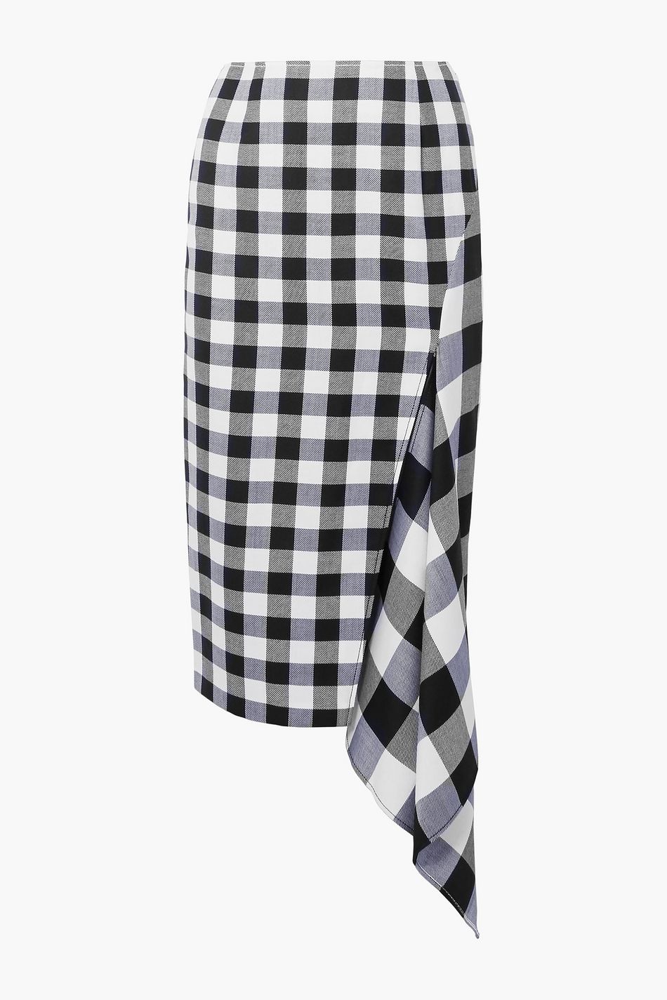 gingham skirt midi