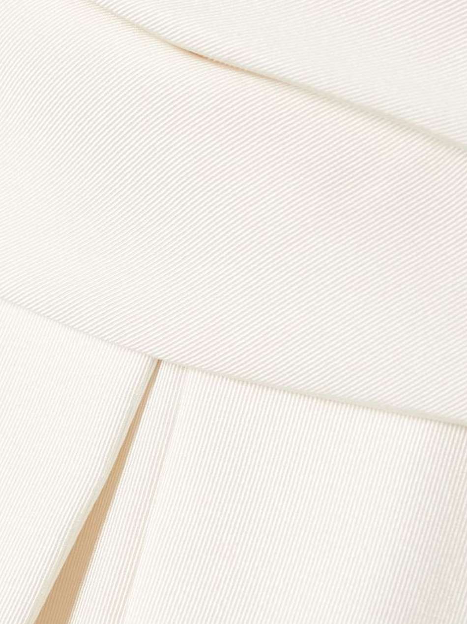 bow-detailed silk-twill bustier top