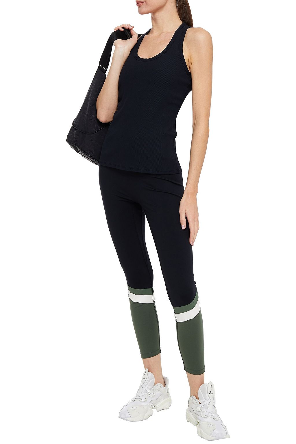 ALL ACCESS Session ribbed stretch tank
