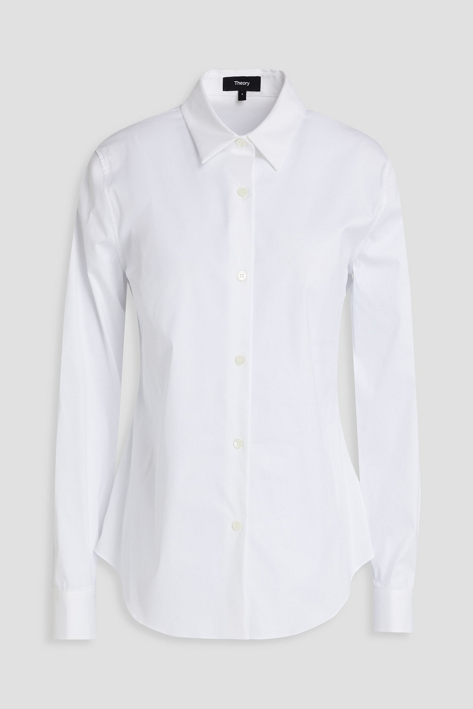 Theory Cotton-blend Shirt In White