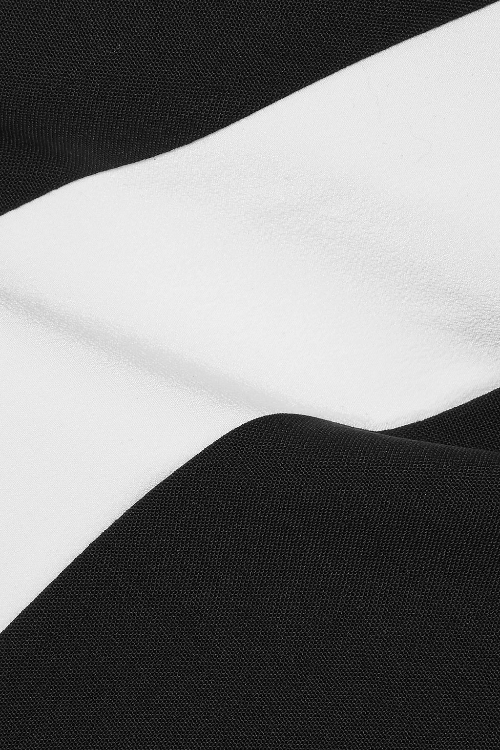 PRADA Silk-trimmed wool-crepe tapered pants