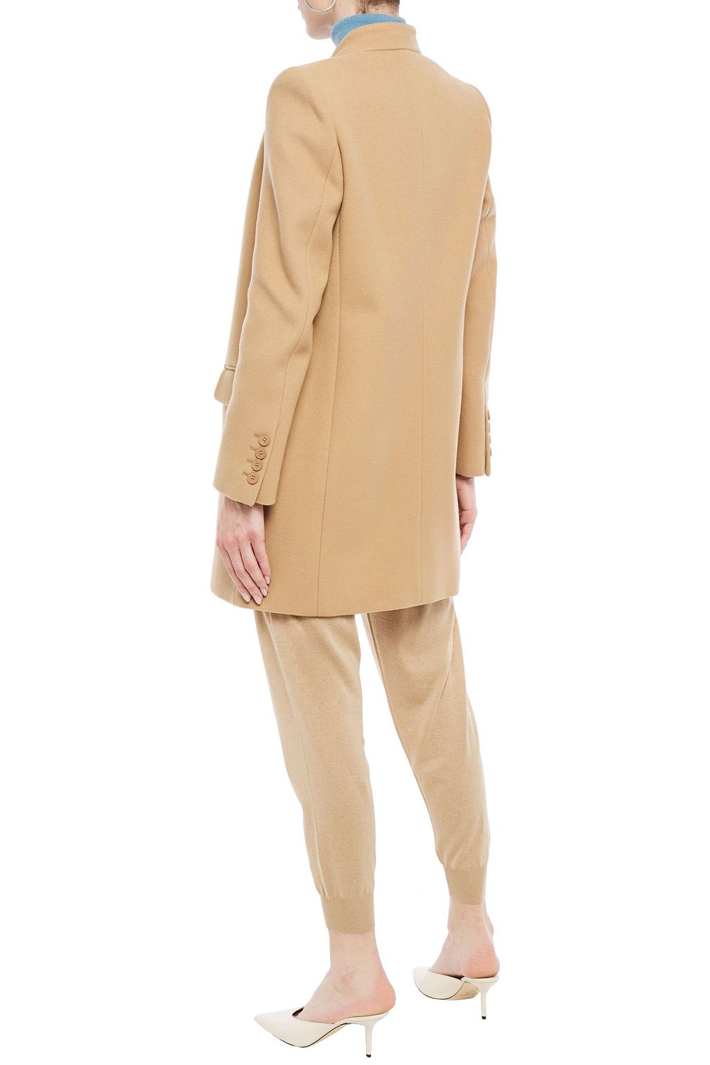 STELLA MCCARTNEY Brushed wool-blend felt coat
