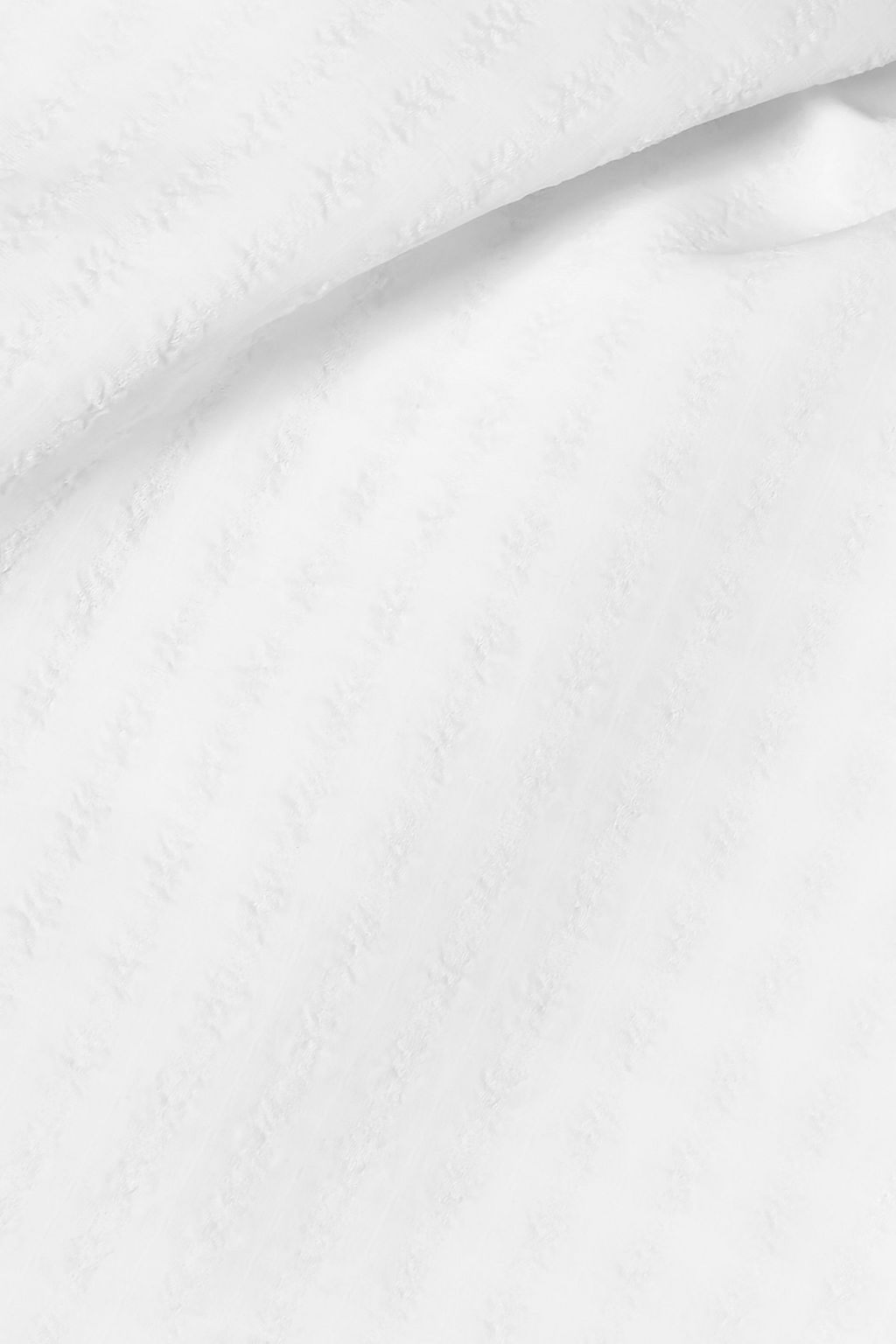 ELLERY Zeni tie-detailed cloqué midi shirt dress