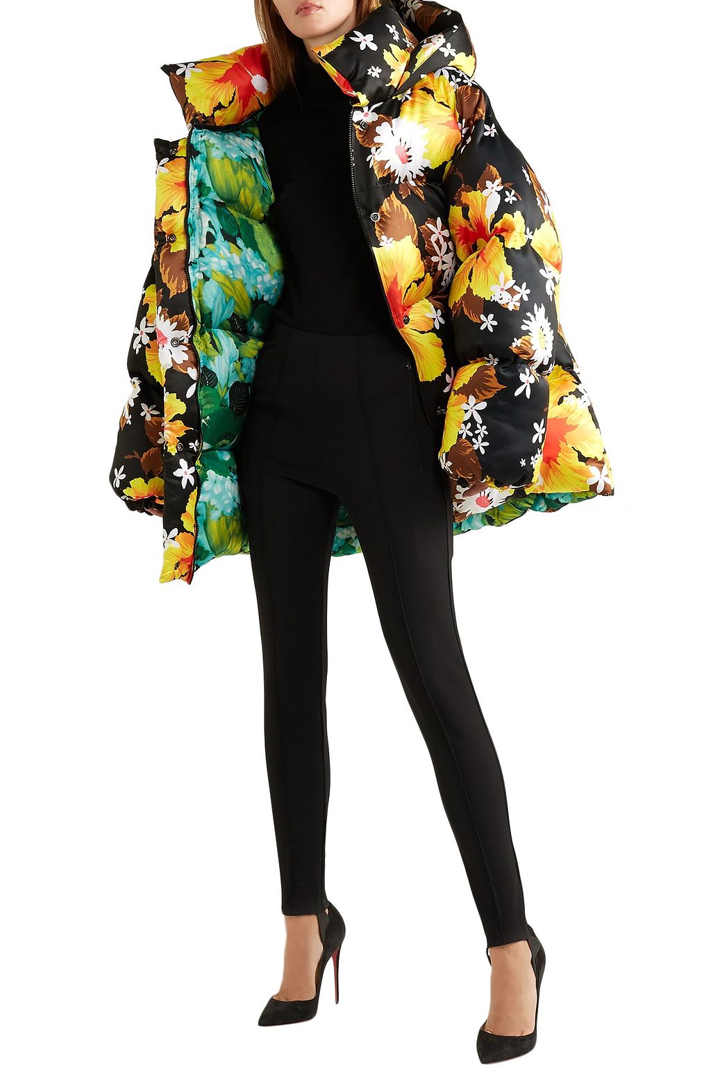 RICHARD QUINN Oversized floral-print shell jacket