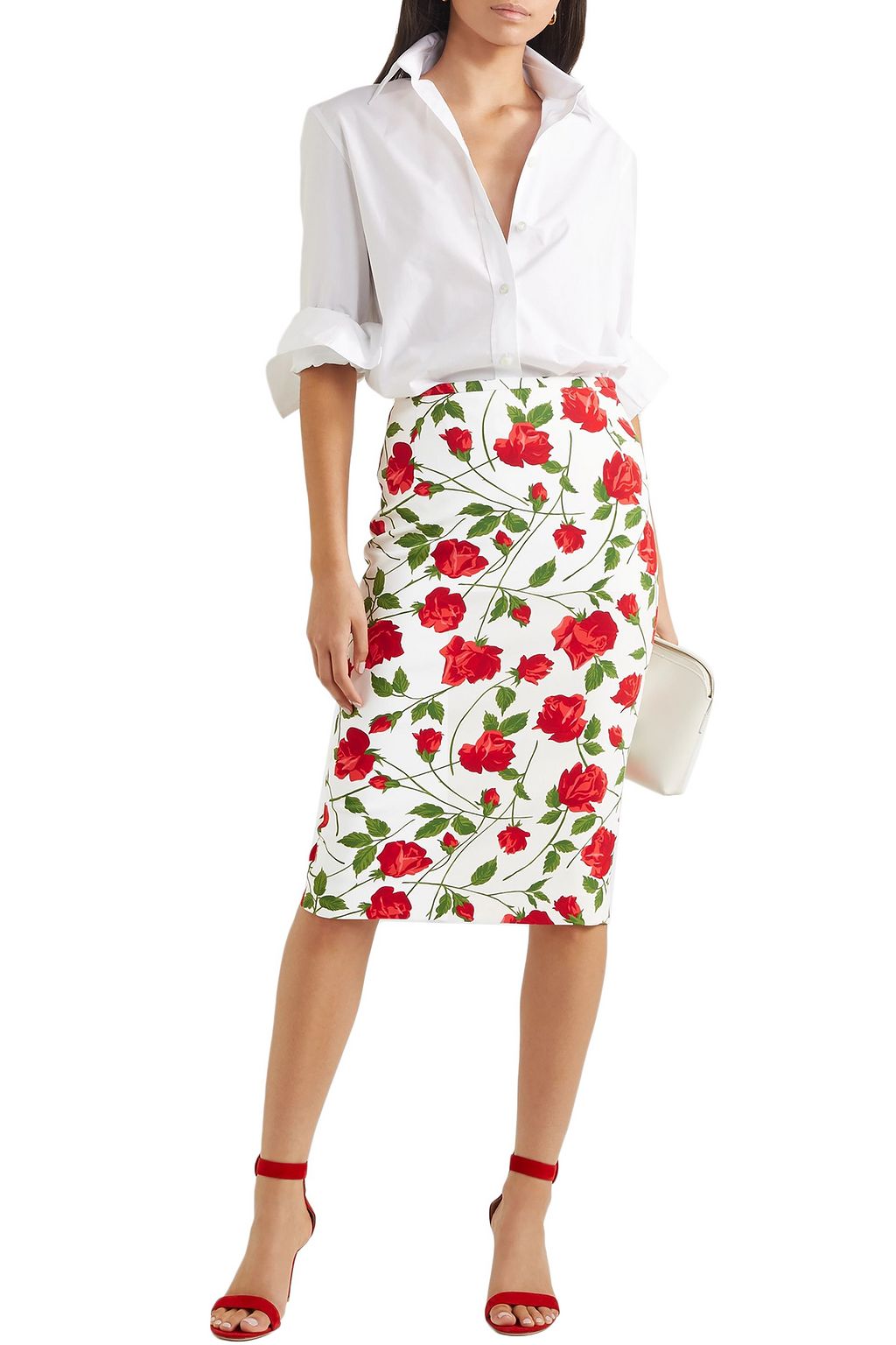 michael kors floral skirt