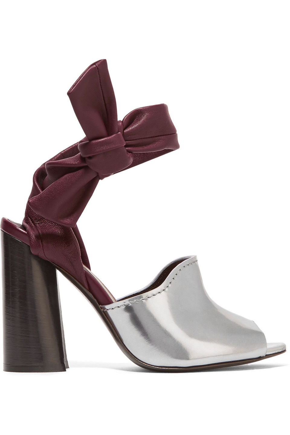 3.1 phillip lim - kyoto metallic leather sandals - metallic - eu 38