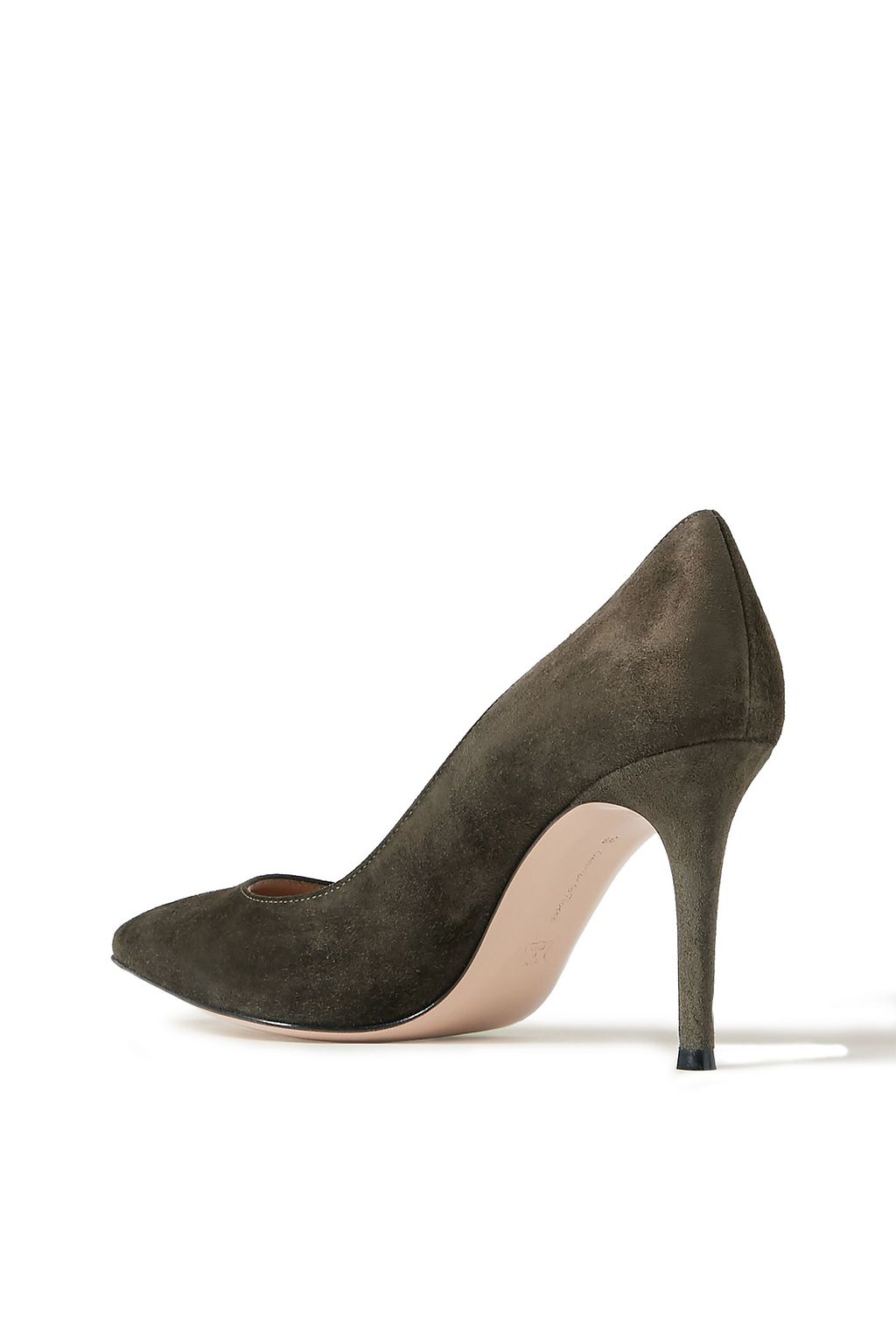 GIANVITO ROSSI 85 suede pumps THE
