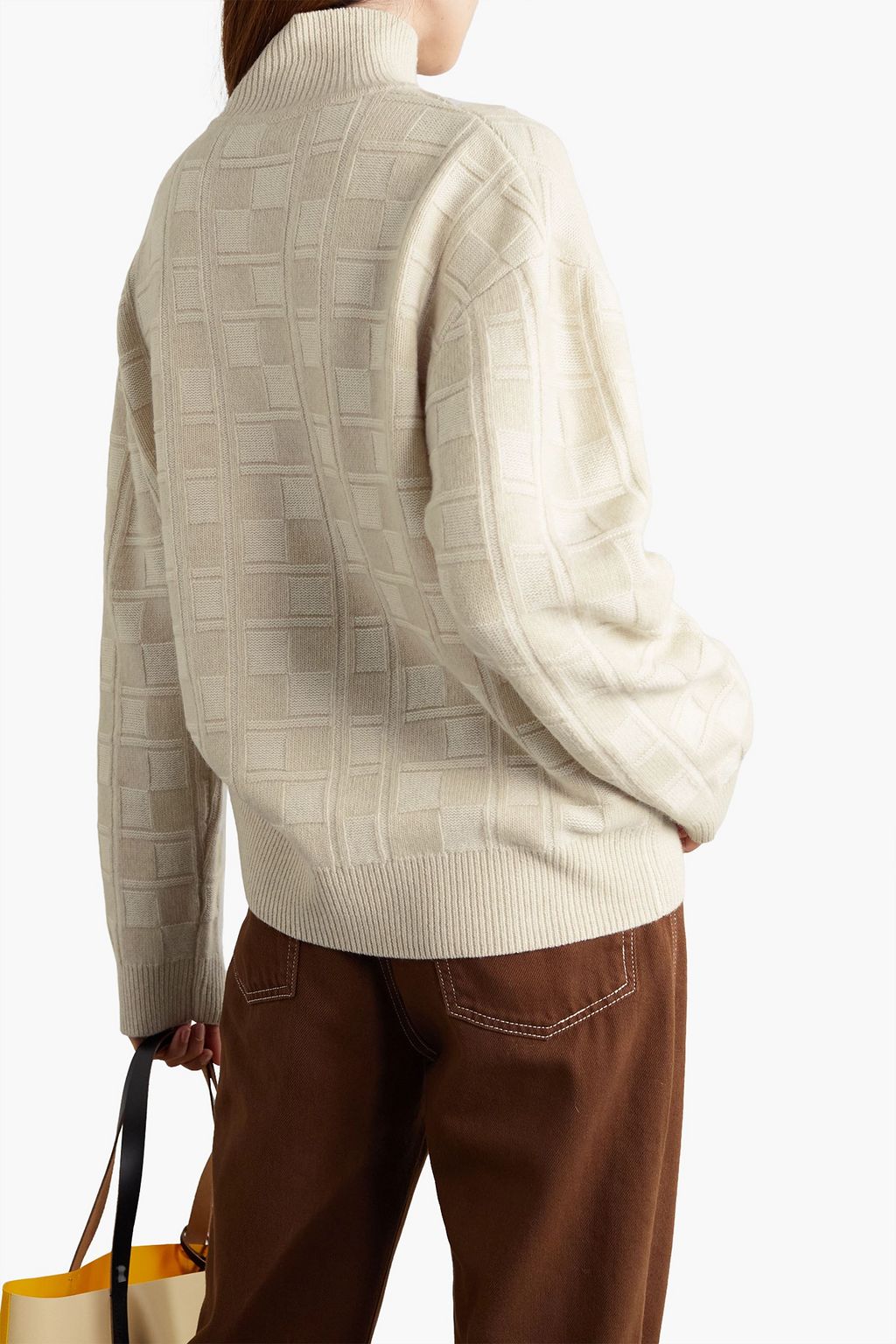 ZANKOV Tilly jacquard-knit merino wool turtleneck sweater