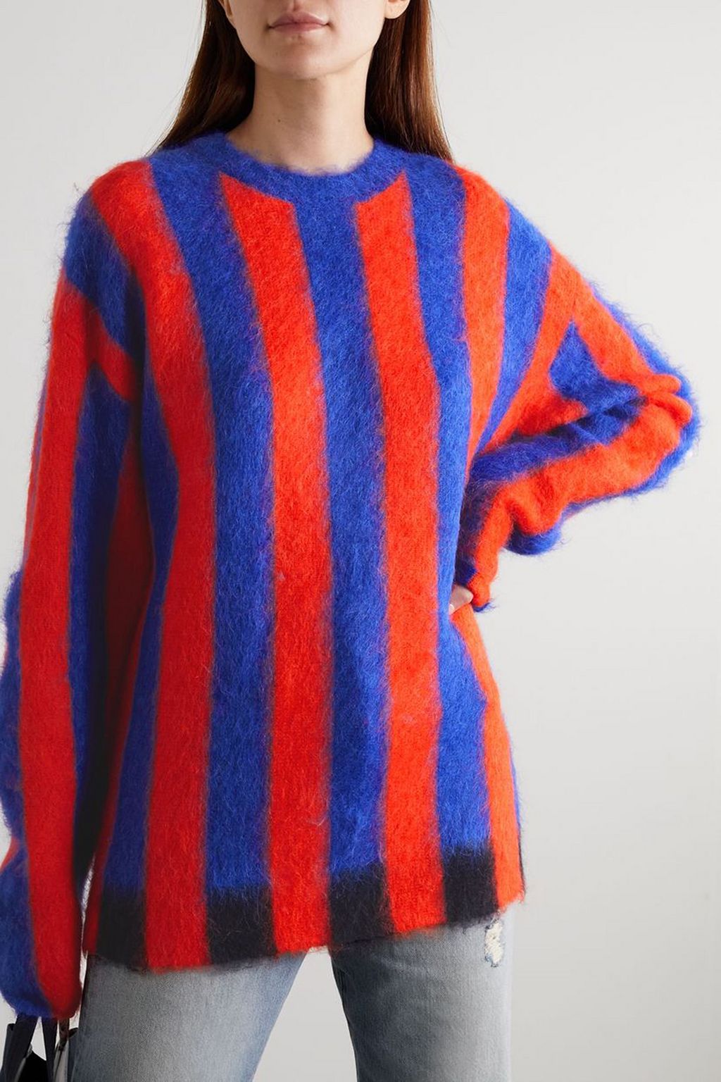 ZANKOV Zeke oversized striped knitted sweater