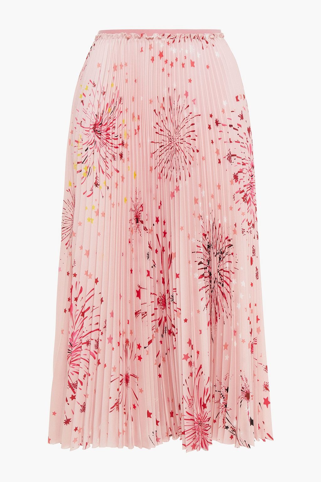 romersk Hates Detektiv REDVALENTINO Pleated printed crepe de chine midi skirt | Sale up to 70% off  | THE OUTNET