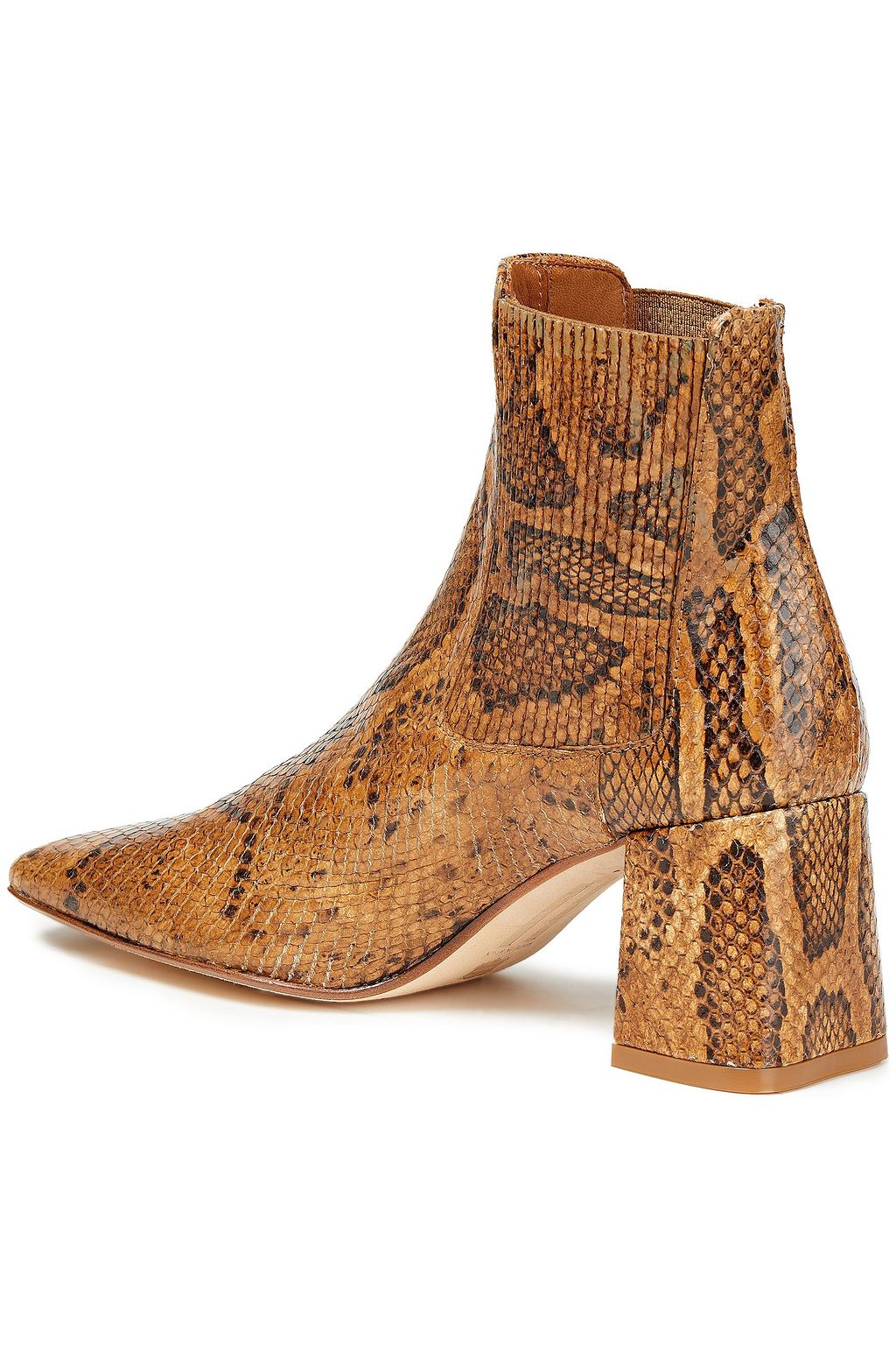 MIISTA Beta snake-effect leather ankle boots