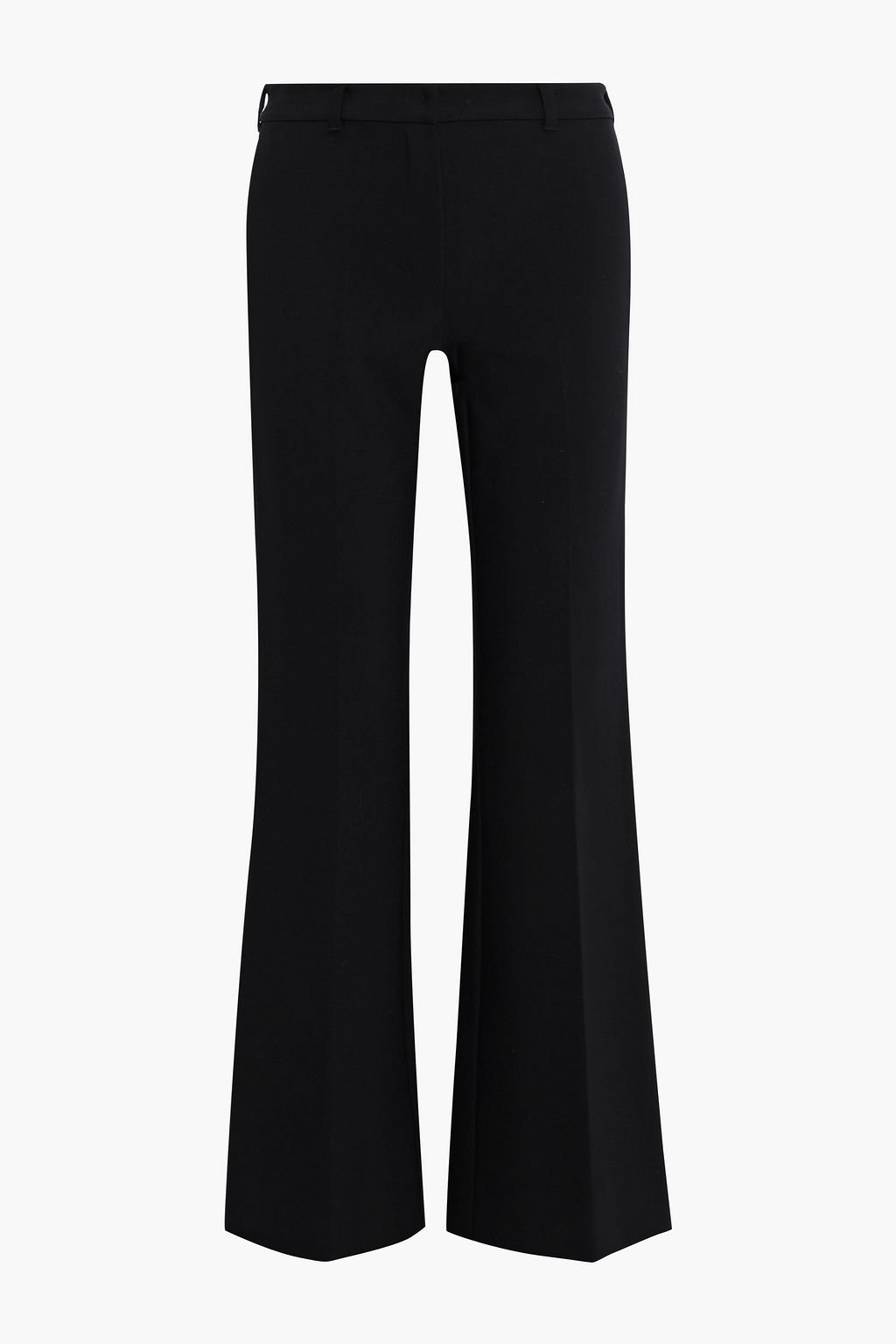 black stretch bootcut pants