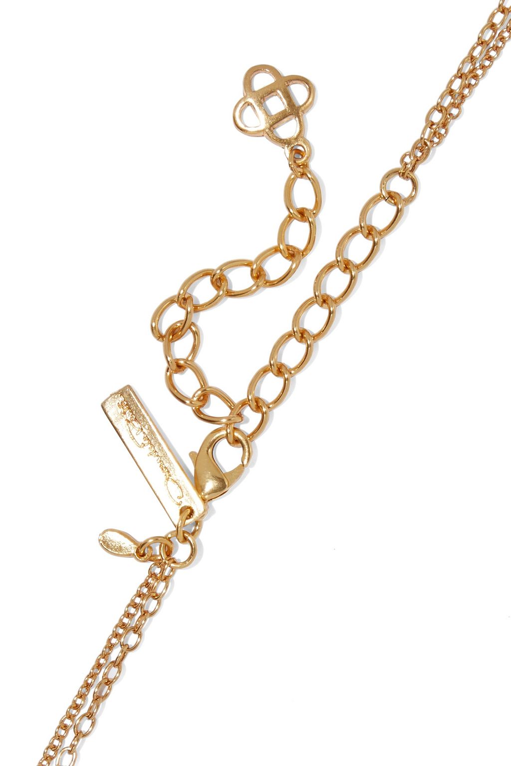 OSCAR DE LA RENTA Gold-tone crystal necklace