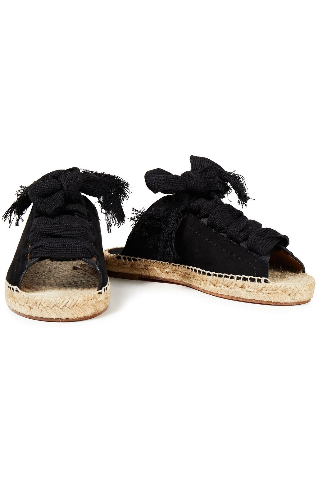 CHLOÉ Lace-up suede espadrille sandals
