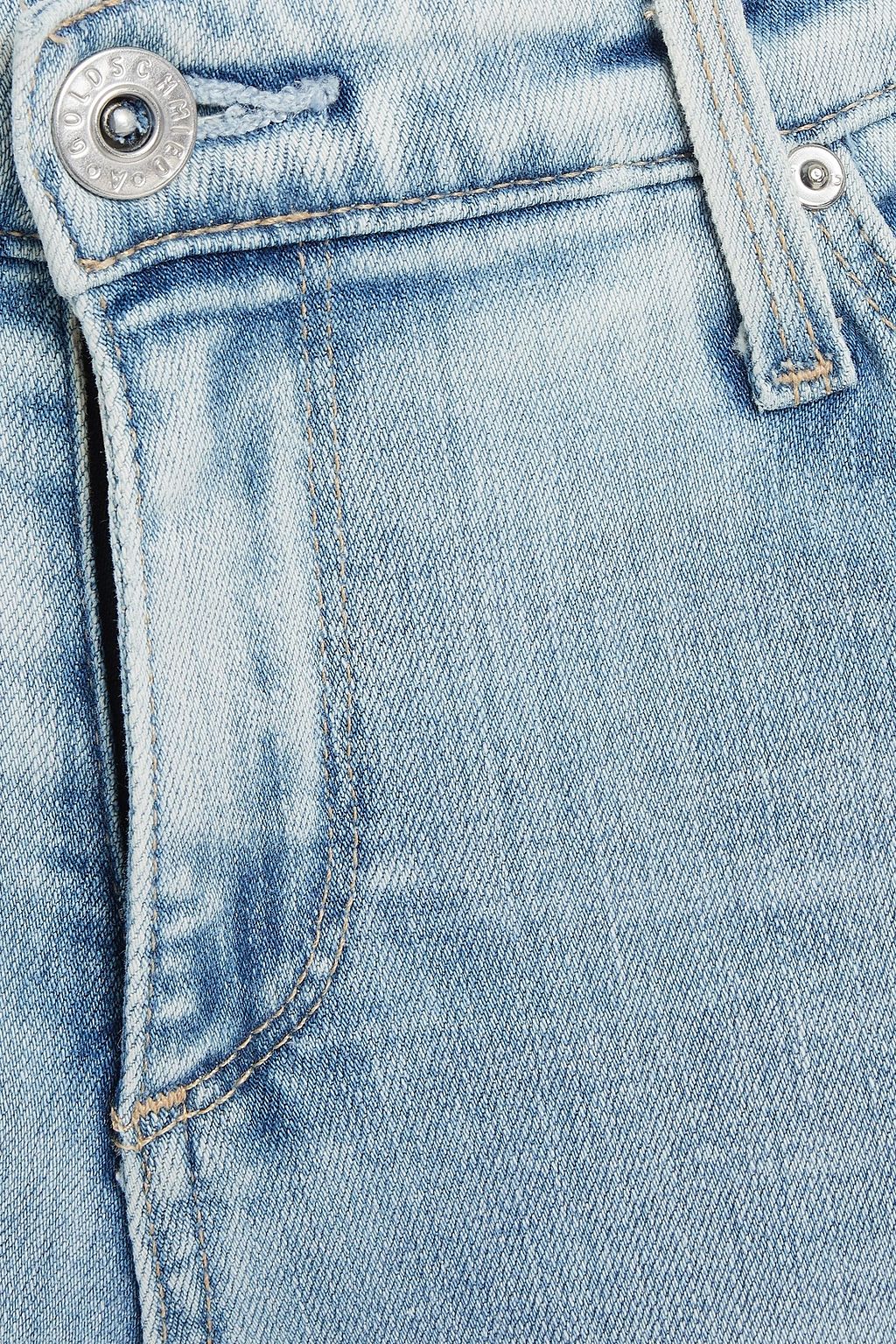 AG JEANS Faded mid-rise skinny jeans