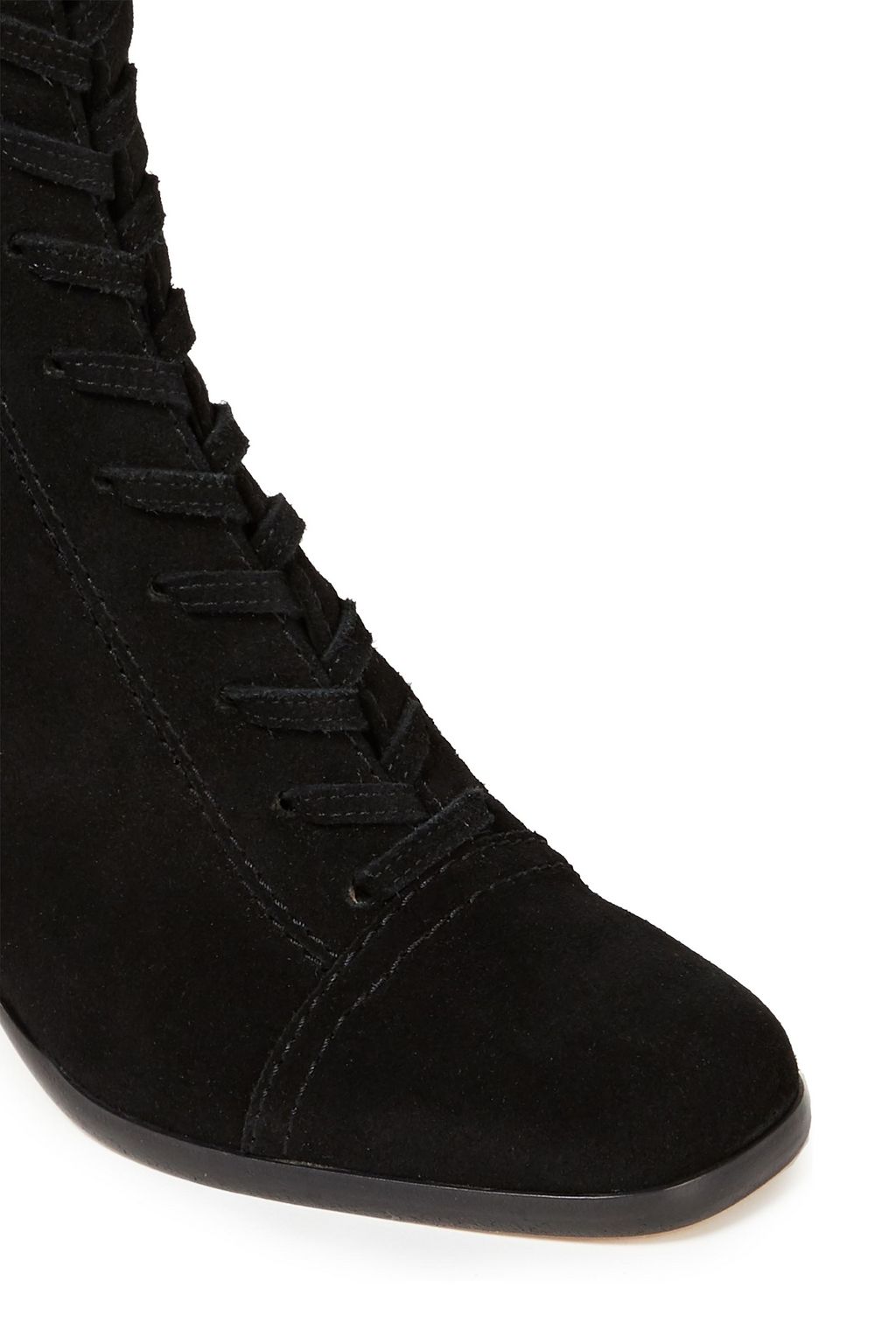 ALBERTA FERRETTI Lace-up suede knee boots