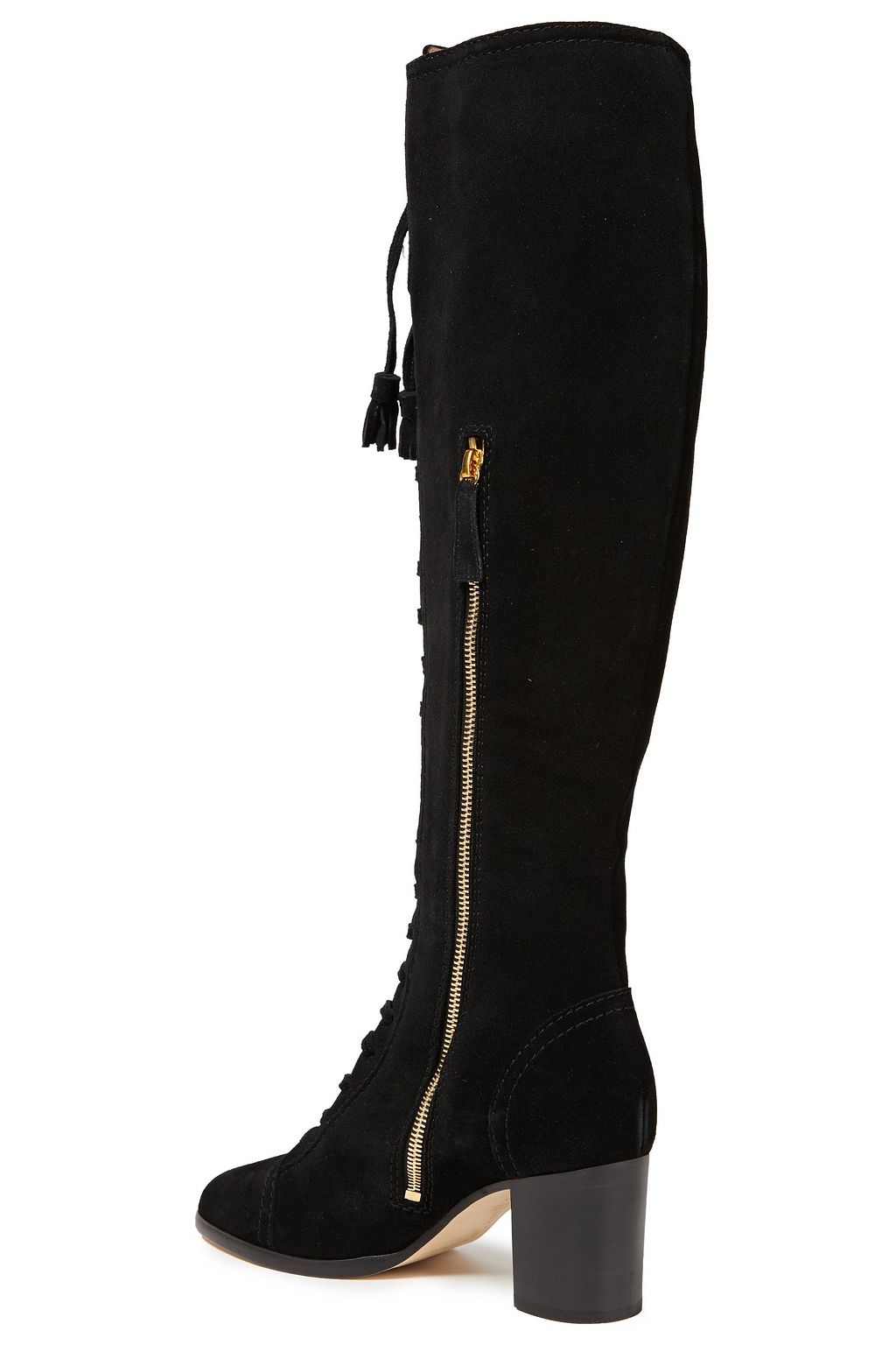 ALBERTA FERRETTI Lace-up suede knee boots