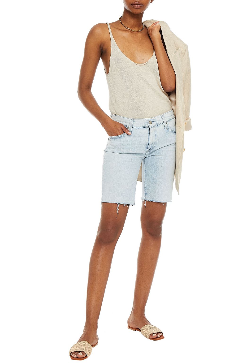 Light denim Faded denim shorts | Sale 