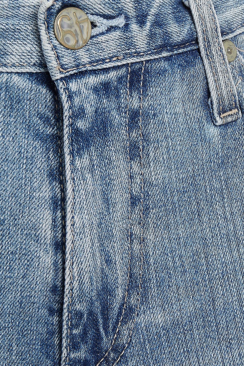 AG JEANS Distressed high-rise kick-flare jeans