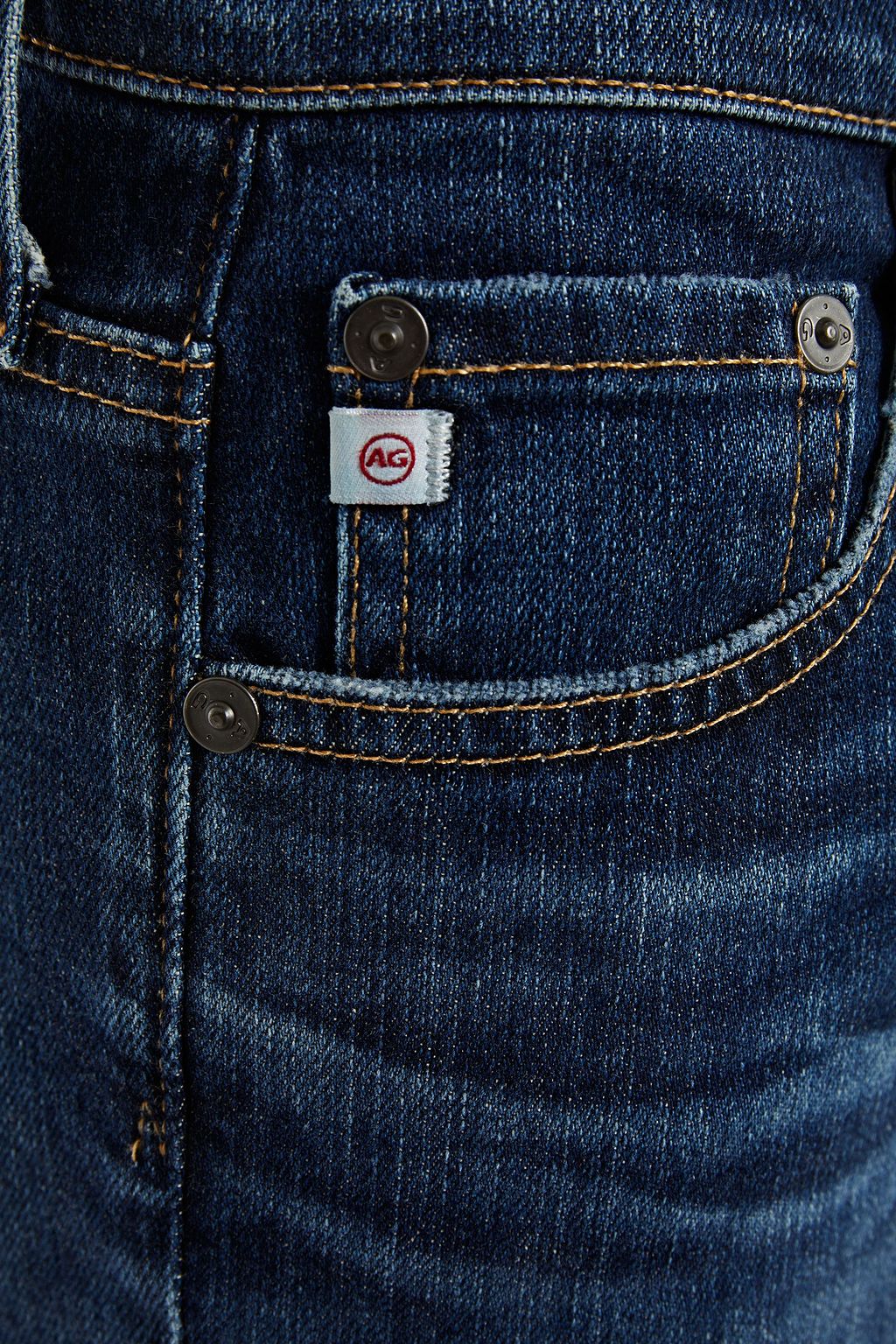 AG JEANS Cropped high-rise straight-leg jeans