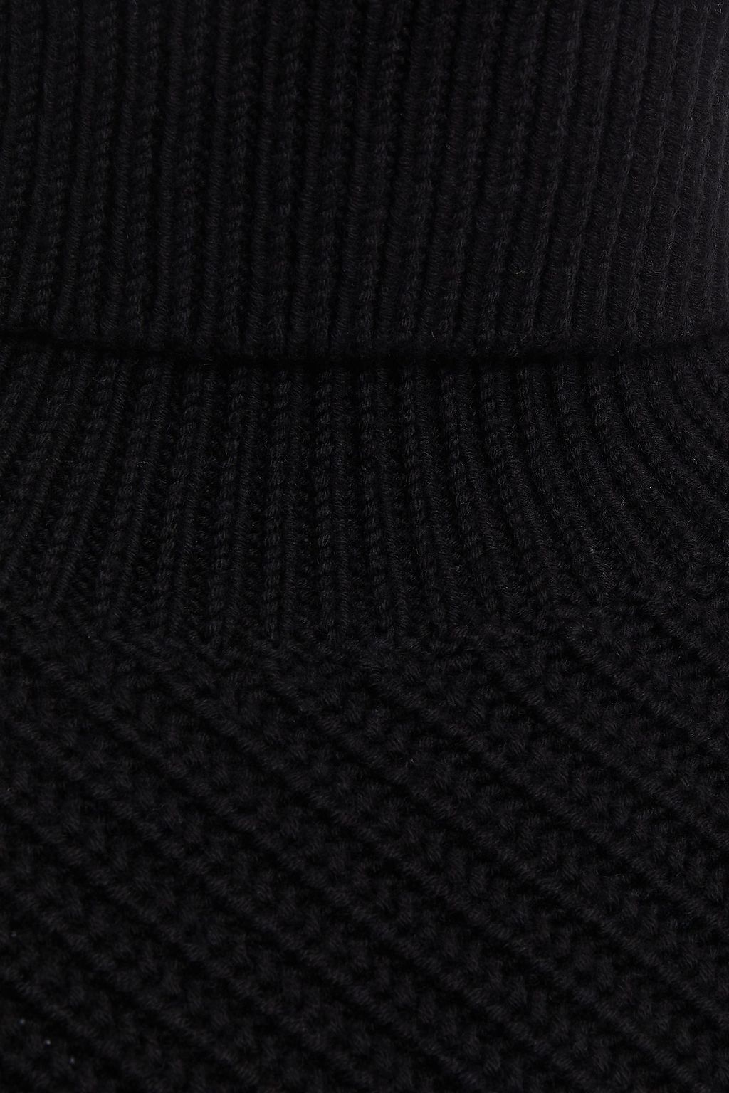 MICHAEL KORS COLLECTION Ribbed merino wool and cotton-blend sweater