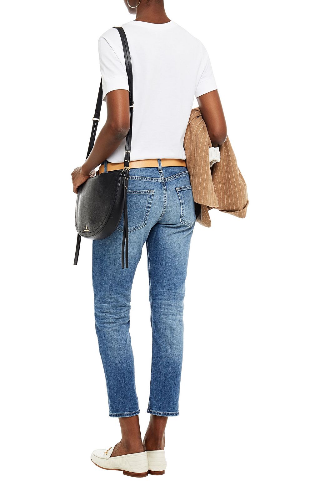 AG JEANS The Ex-Boyfriend faded slim boyfriend jeans