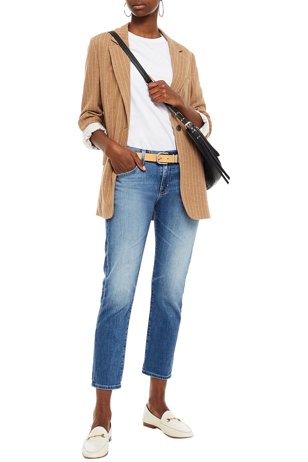 AG JEANS The Ex-Boyfriend faded slim boyfriend jeans