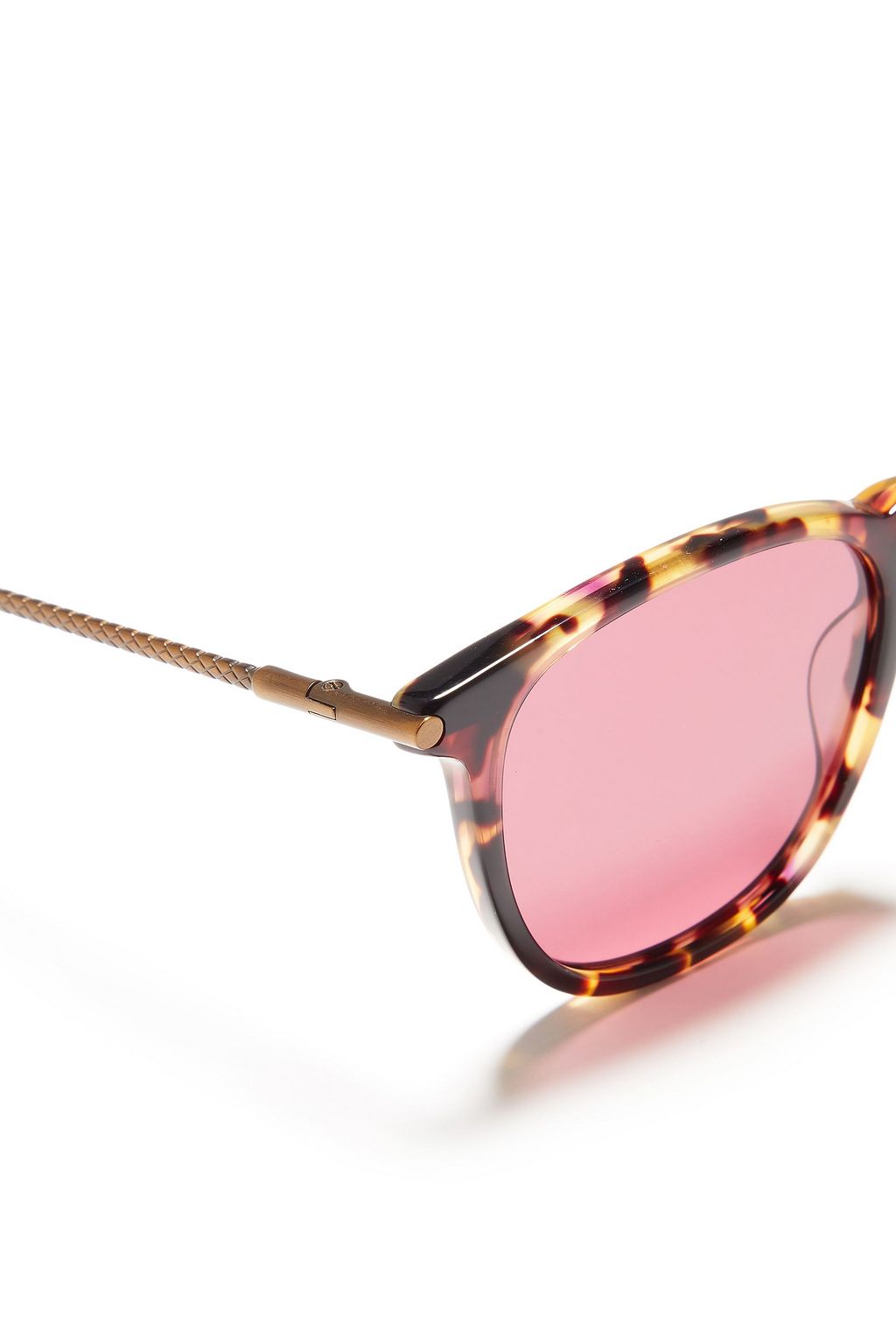 BOTTEGA VENETA D-frame tortoiseshell acetate sunglasses