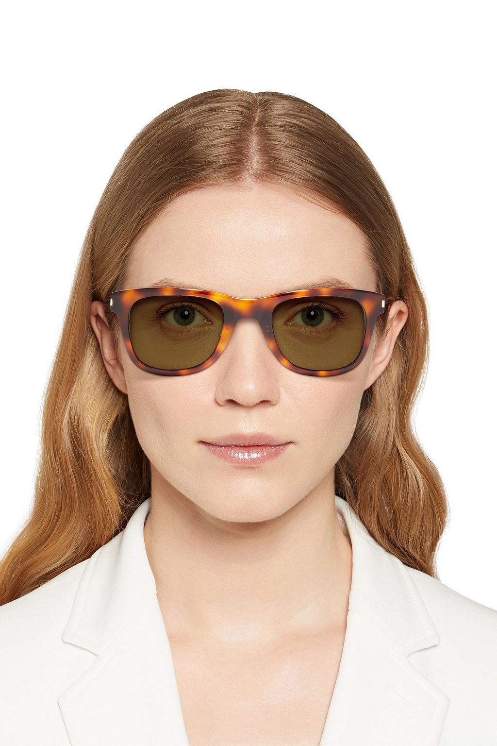 SAINT LAURENT SL 51 D-frame tortoiseshell acetate sunglasses