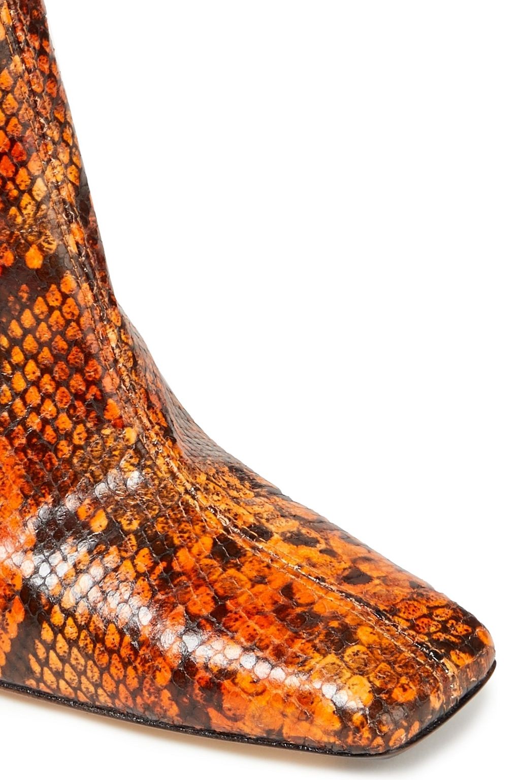 MIISTA Marcelle snake-effect leather ankle boots
