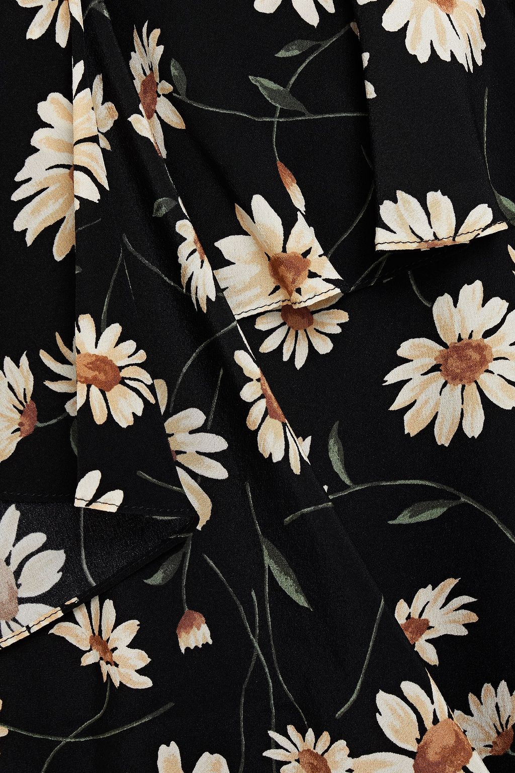 MICHAEL KORS COLLECTION Gathered floral-print crepe de chine dress