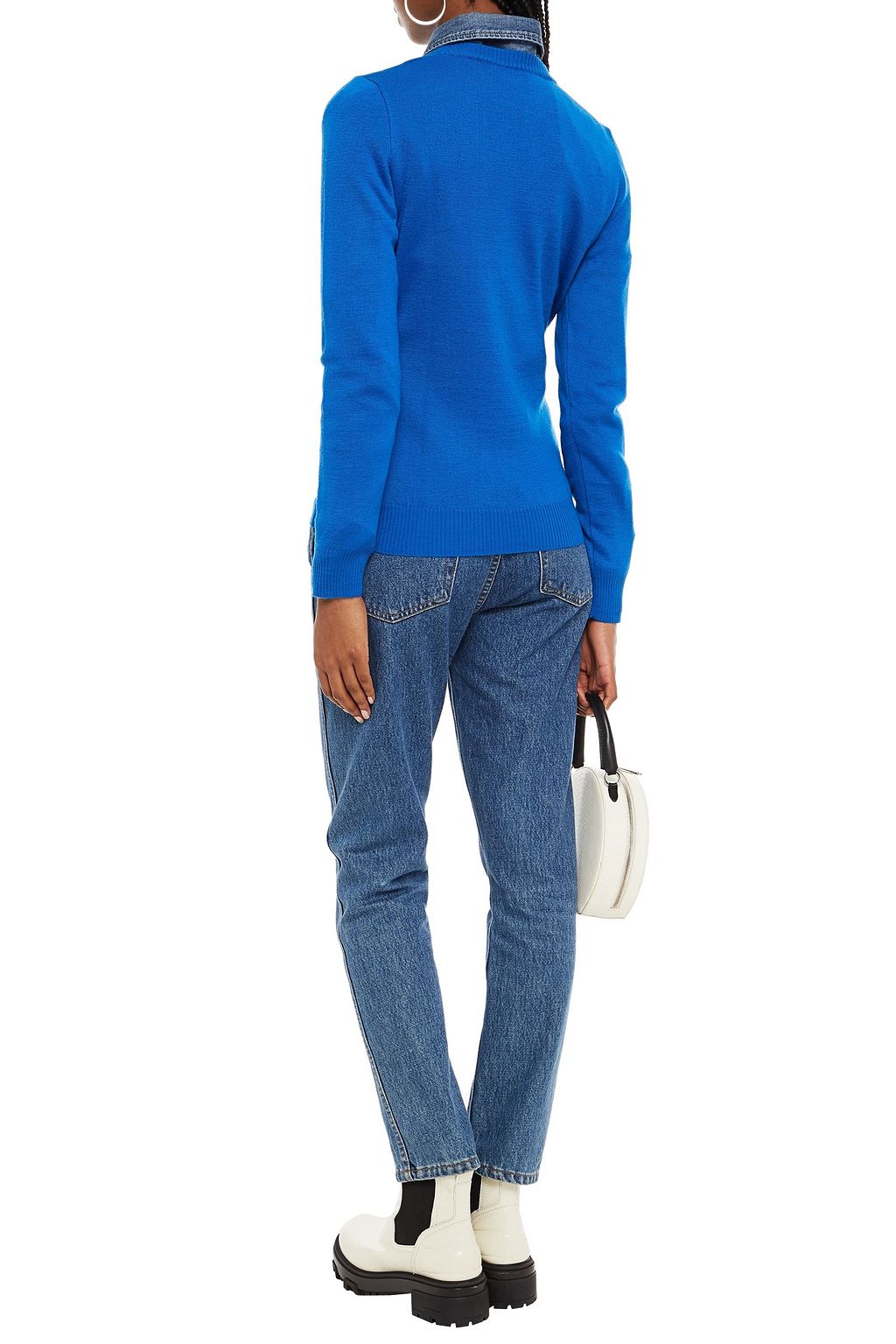 LOVE MOSCHINO Intarsia wool-blend sweater