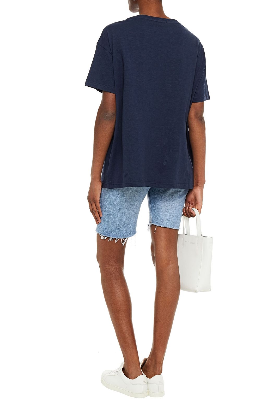 MARKUS LUPFER Alyssa metallic printed cotton-jersey T-shirt