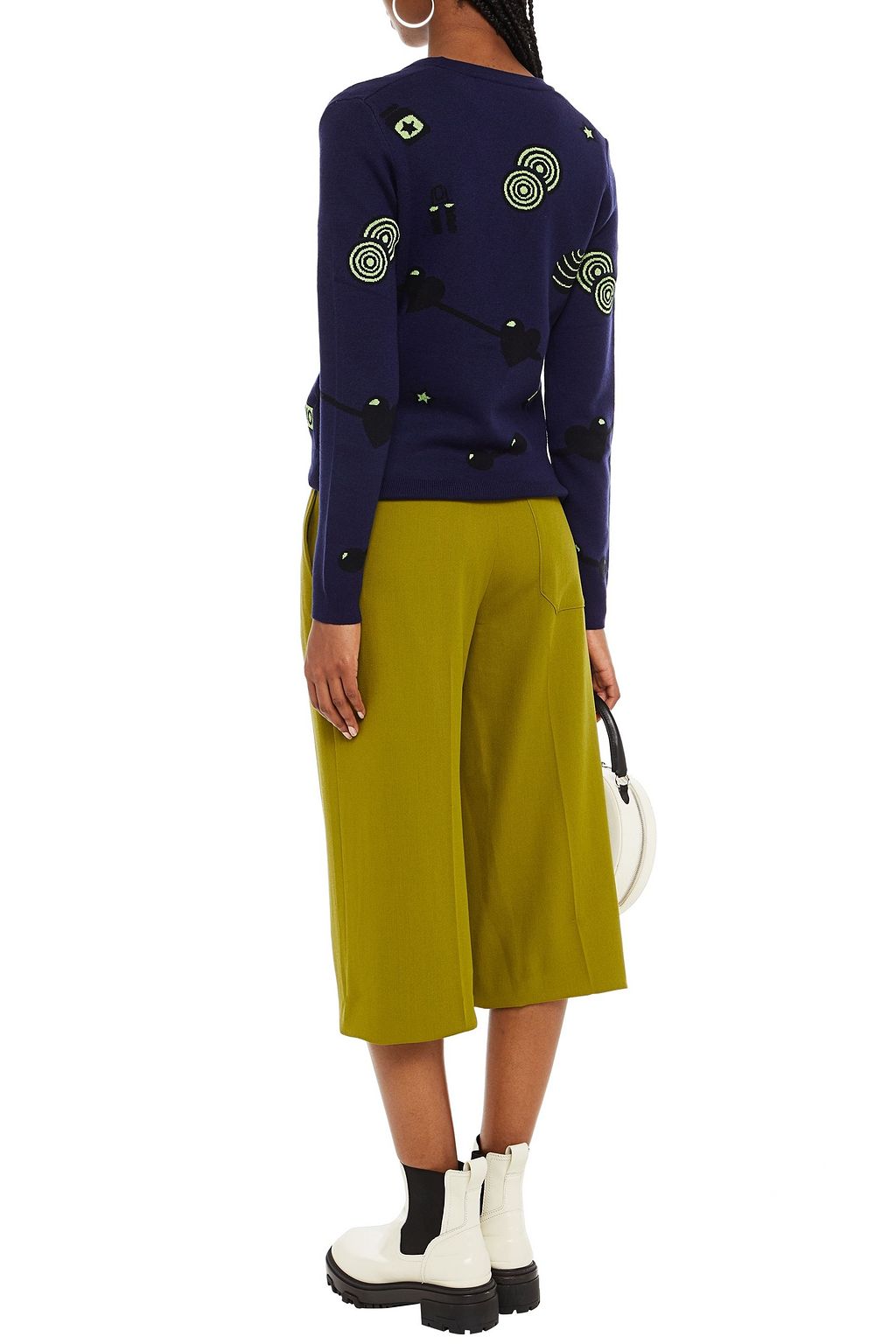 LOVE MOSCHINO Jacquard-knit cardigan