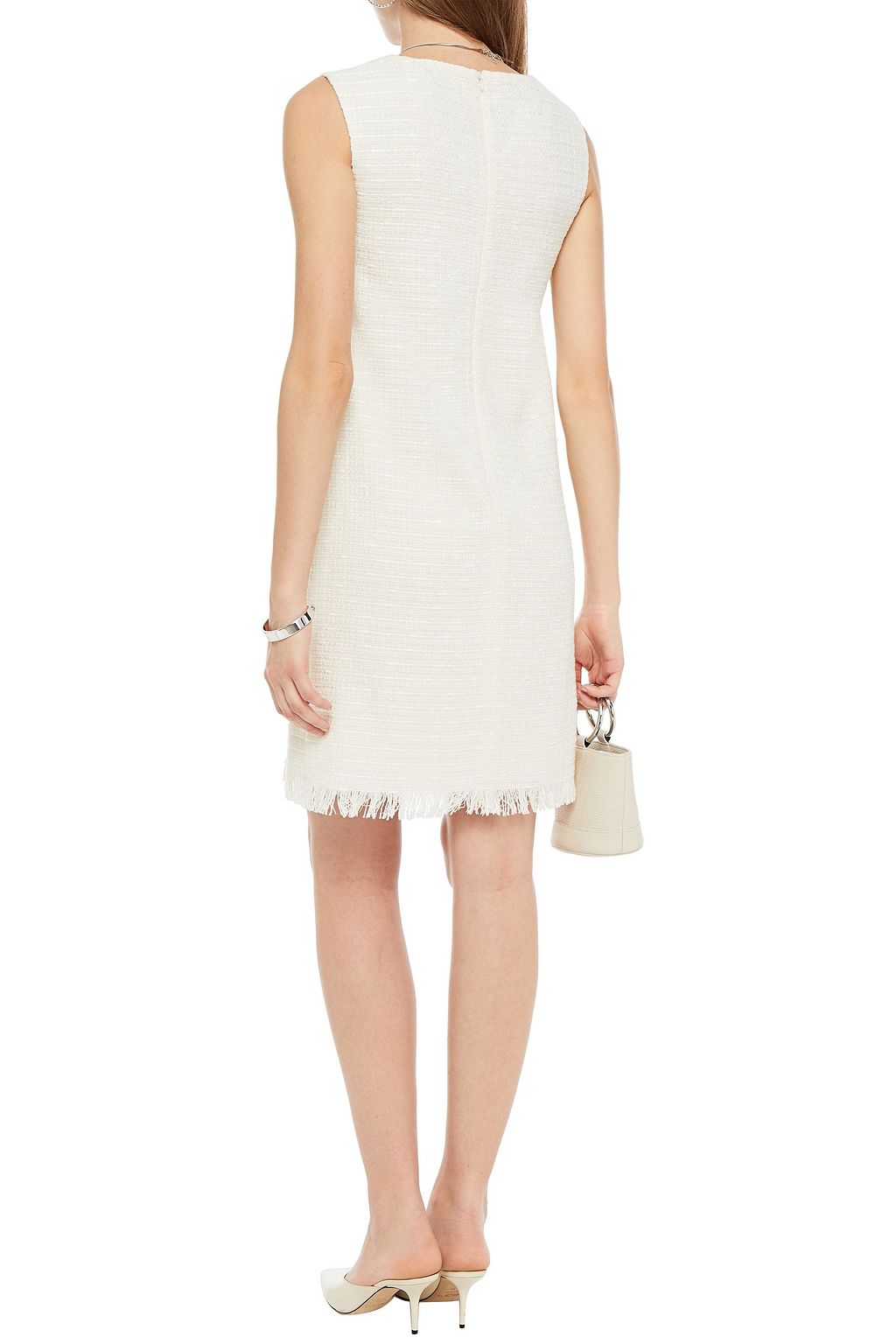 BOUTIQUE MOSCHINO Frayed tweed mini dress