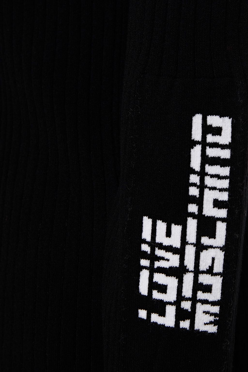 LOVE MOSCHINO Ribbed jacquard-knit sweater