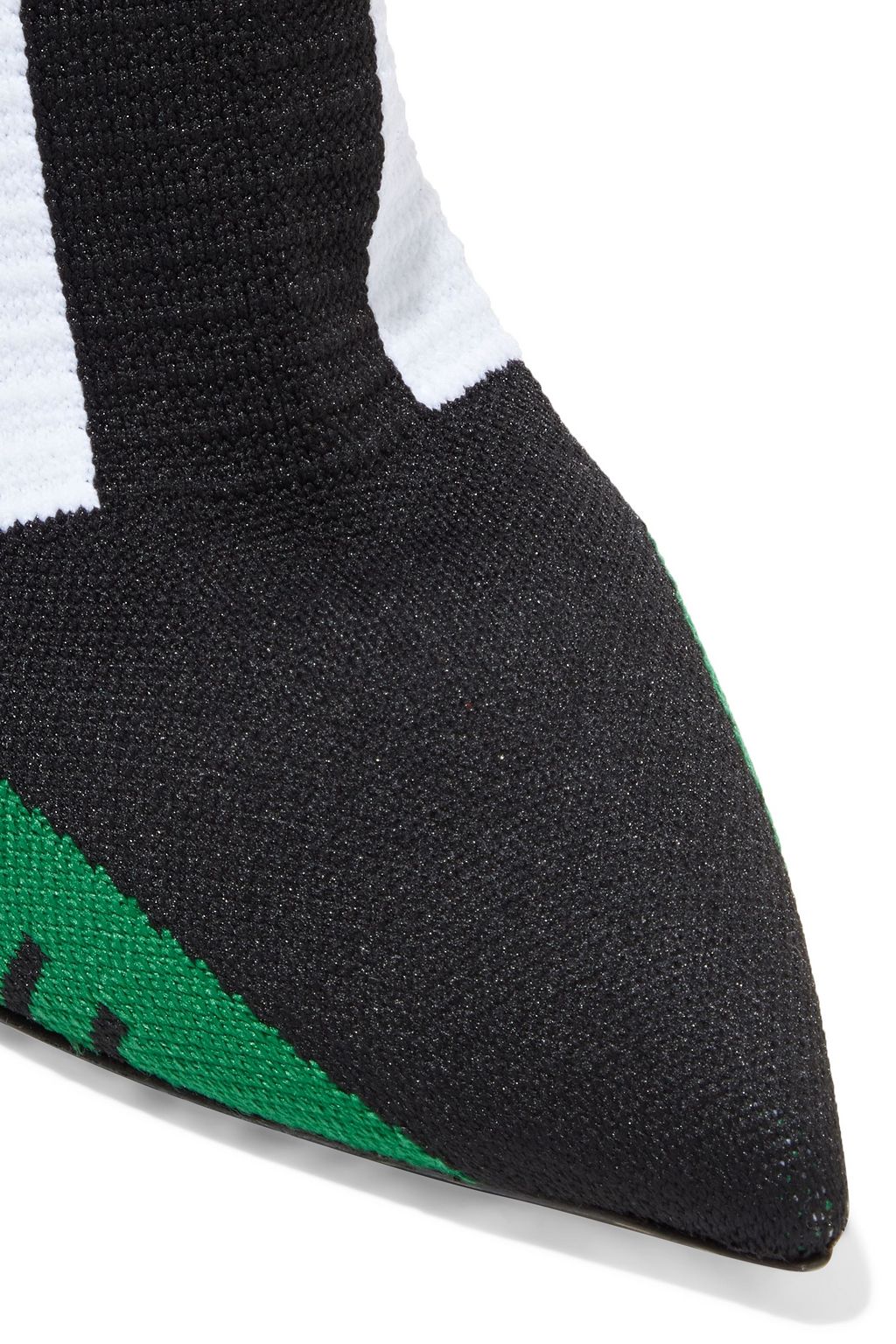 DOLCE&GABBANA Jacquard-knit sock boots