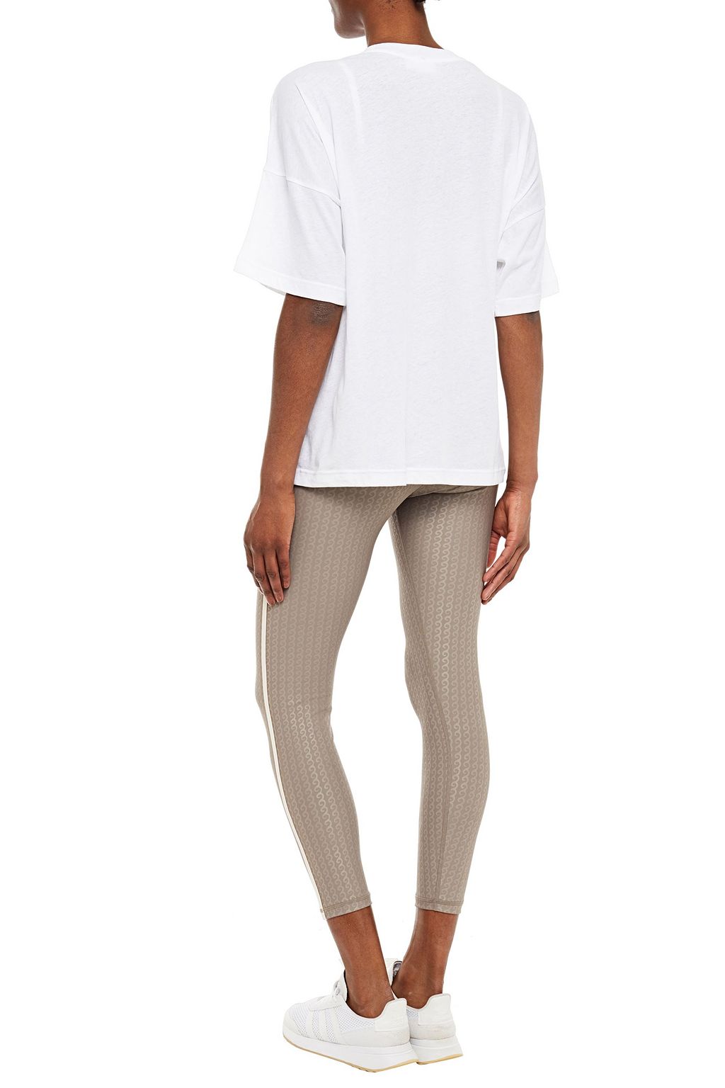 THE UPSIDE Carla printed cotton and linen-blend jersey T-shirt