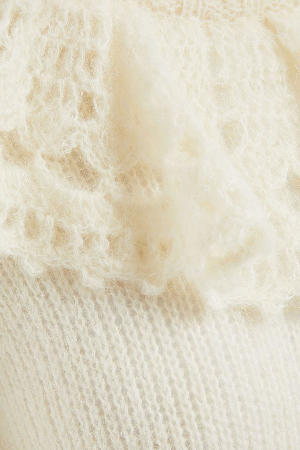 PHILOSOPHY DI LORENZO SERAFINI Ruffled brushed knitted sweater