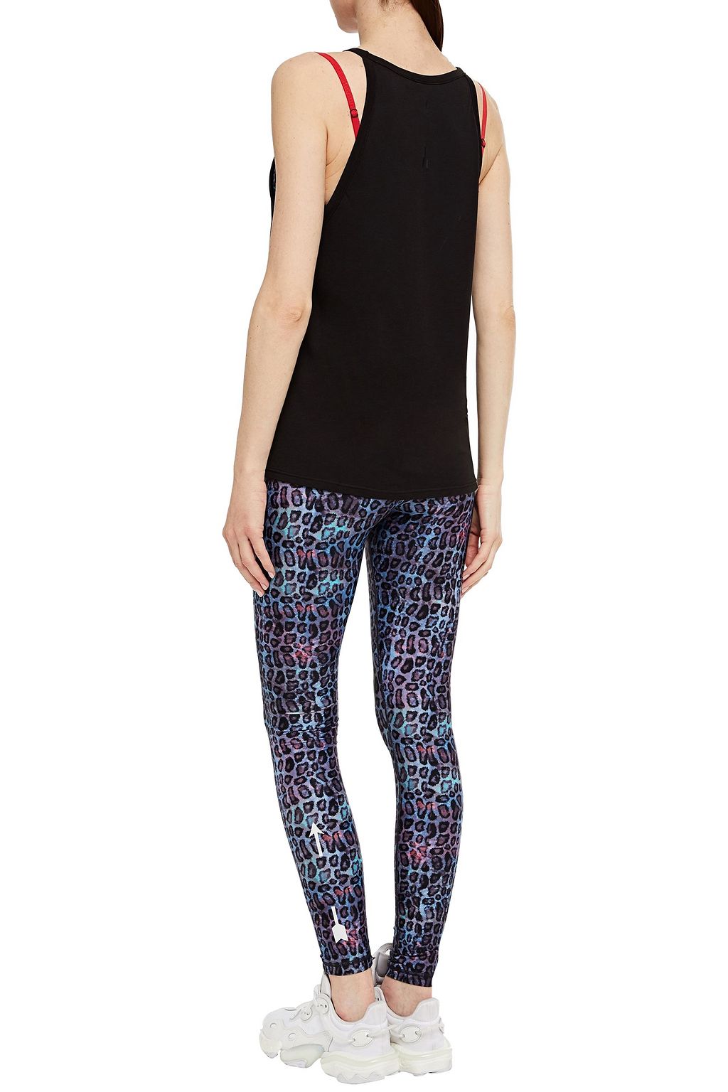 THE UPSIDE Printed stretch-jersey tank