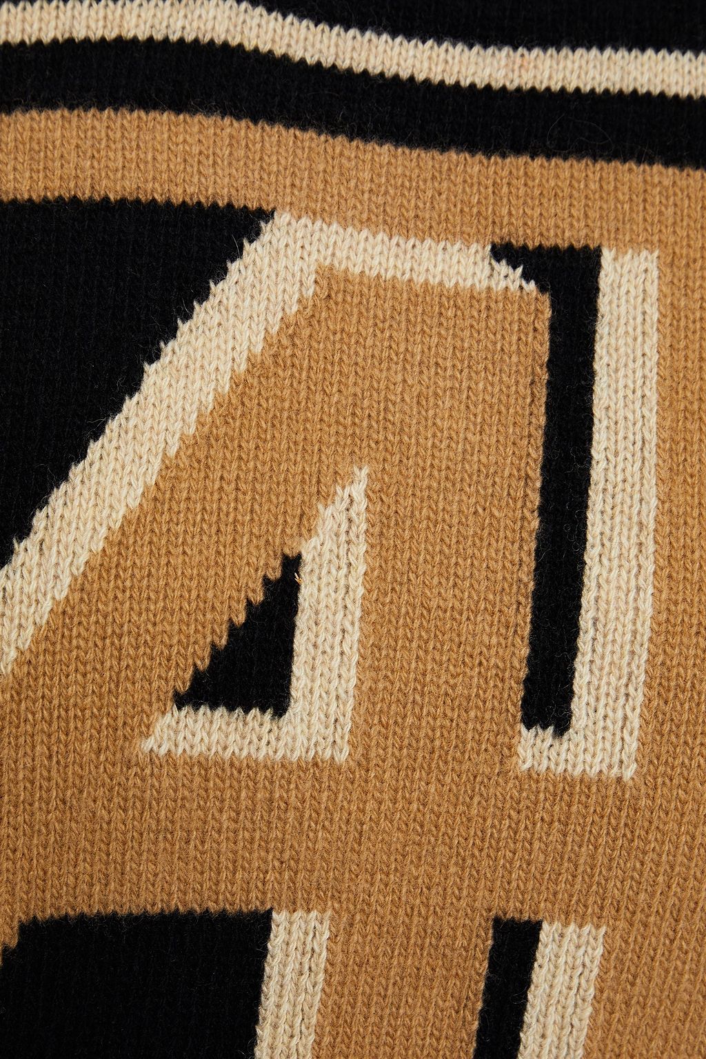 ALBERTA FERRETTI Intarsia wool and cashmere-blend sweater
