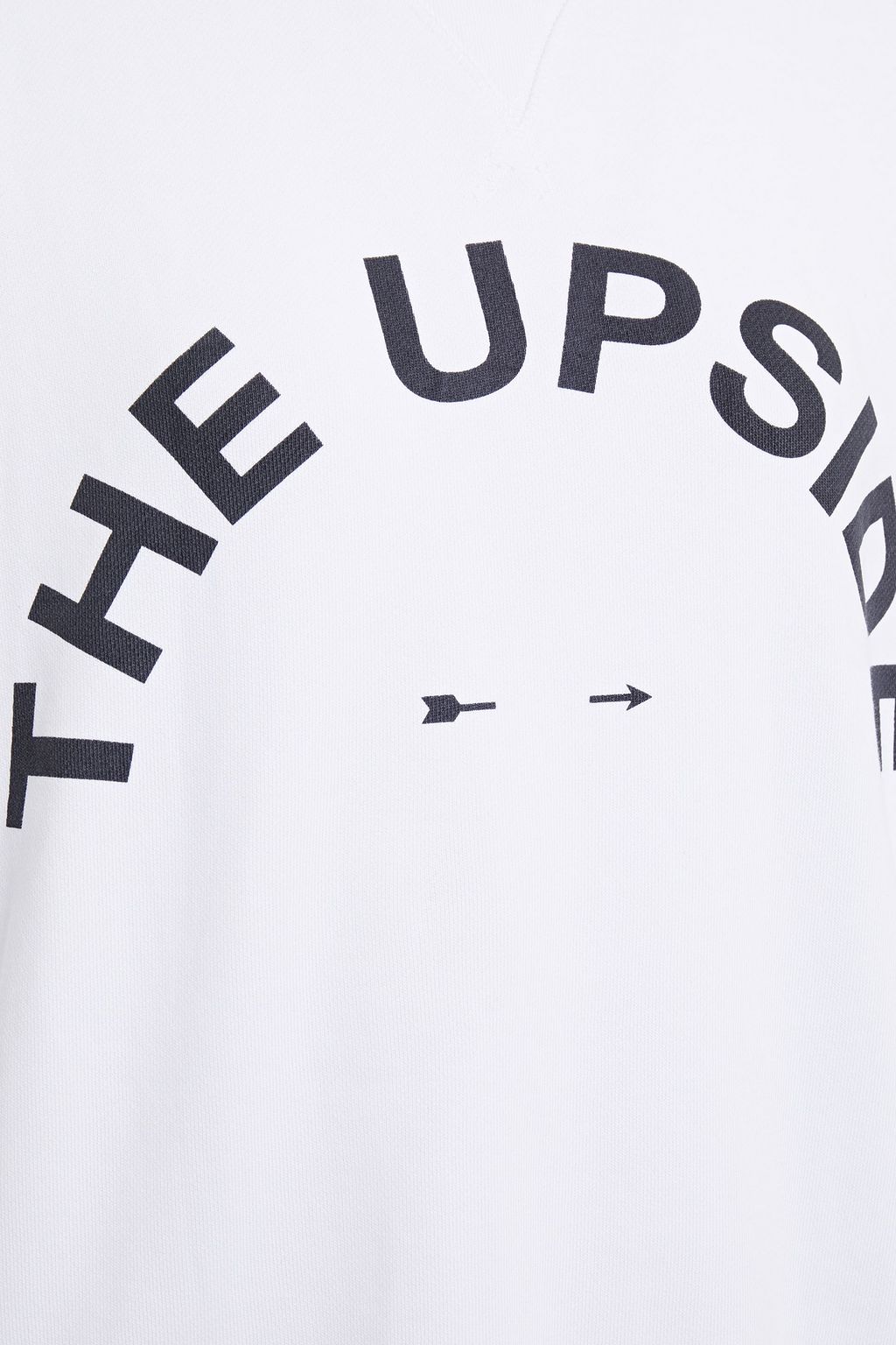 THE UPSIDE Printed French cotton-terry sweatshirt