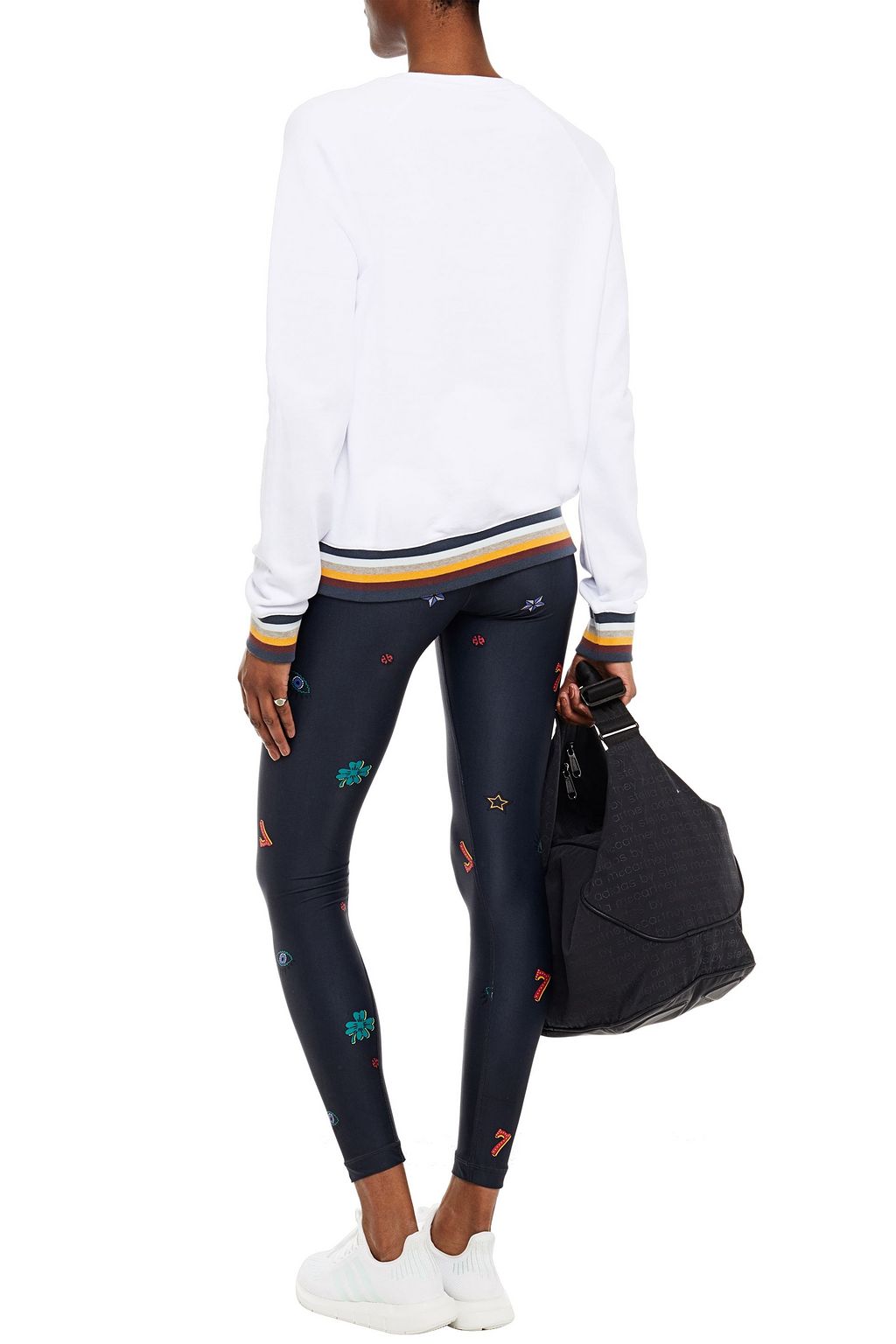THE UPSIDE Printed French cotton-terry sweatshirt