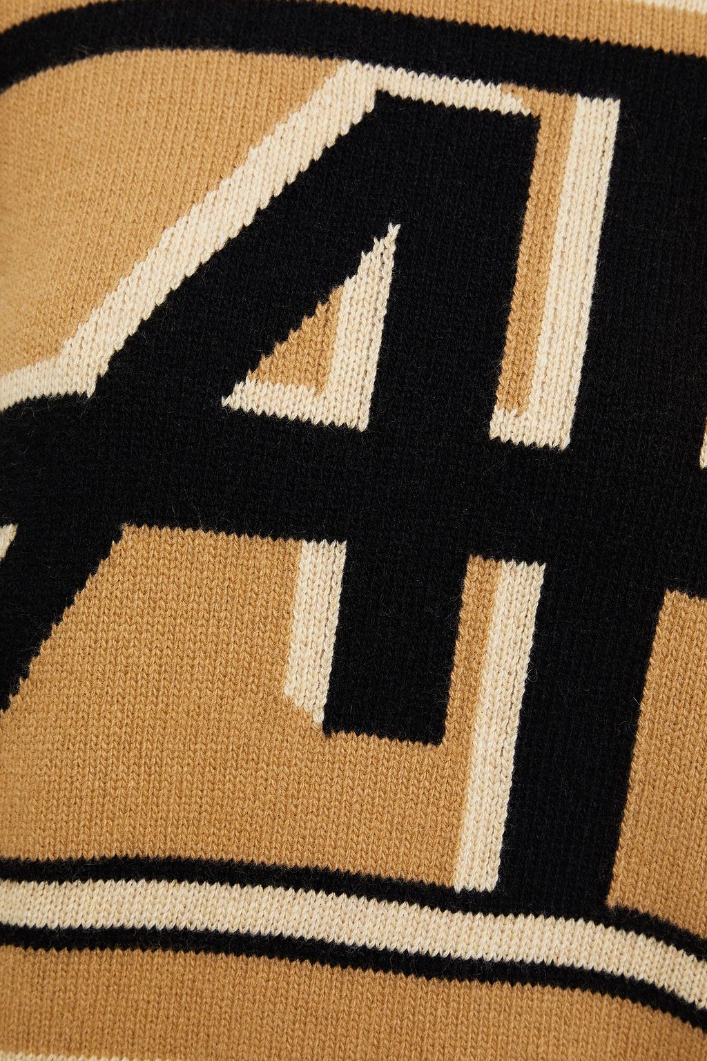 ALBERTA FERRETTI Intarsia wool and cashmere-blend sweater